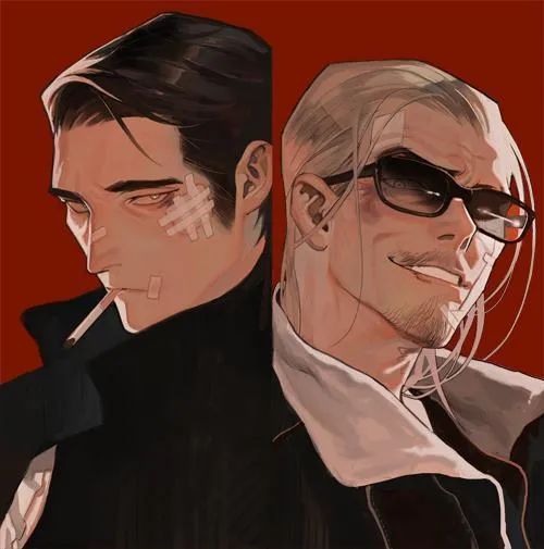 来自中年男人的帅气大叔们画风痞气十足