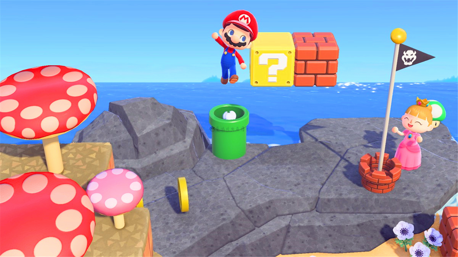 马里奥水管有妙用动物森友会玩家拍出许多创意照片