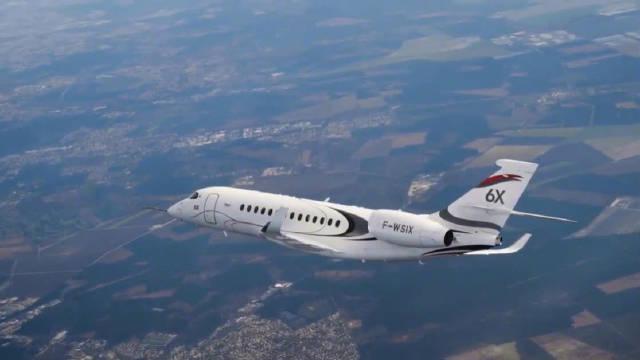 达索猎鹰6x完成首飞