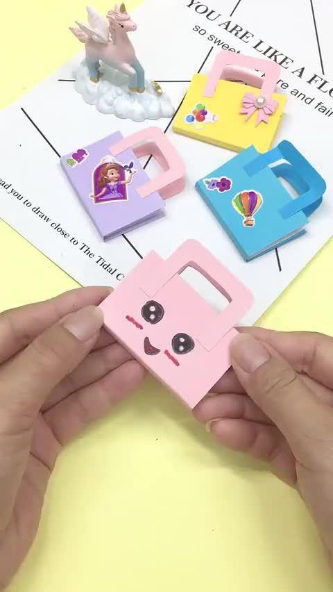 迷你笔记本手工制作,简单又可爱你学会了吗?
