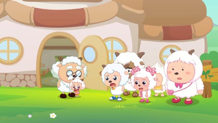 喜羊羊与灰太狼:冰冰羊太顽皮了,一直缠着慢羊羊,人家搞研究呢