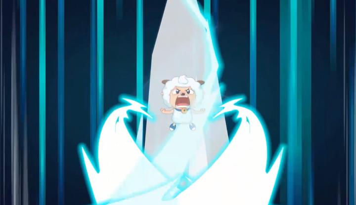 喜羊羊与灰太狼:喜羊羊获得了超能力,正在变身,他要变强了