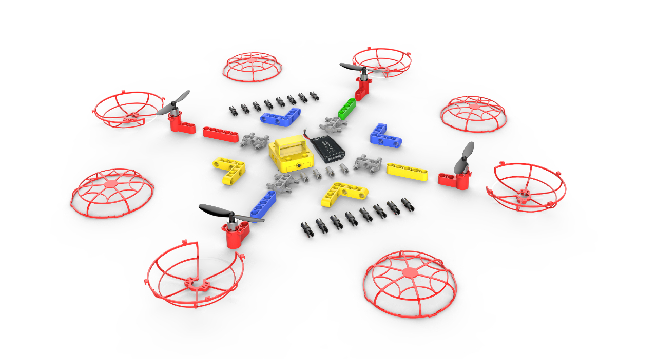 小飞机大智慧创客火推出新款积木无人机