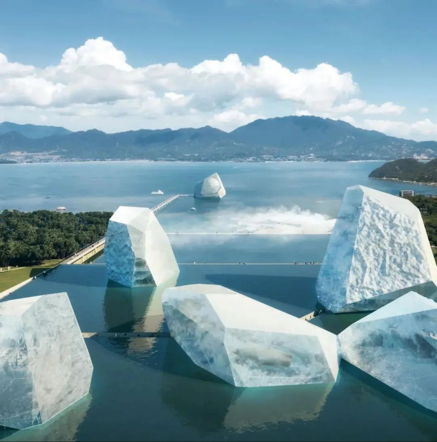 海上生云,美不胜收!深圳海洋博物馆建筑方案揭晓