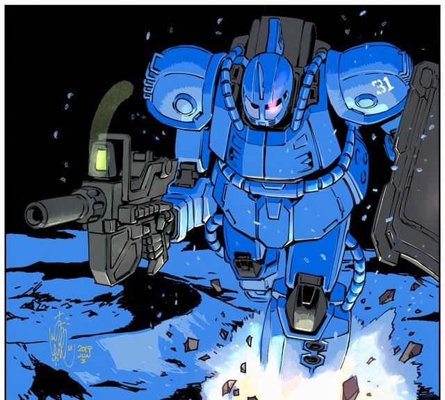 扎古,老虎是独眼机设中比较有标志性的机体,每一款独眼机设看起来都