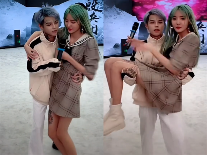 殷世航现身机场被拍与套路璐同行暴露身高腿还没行李箱高