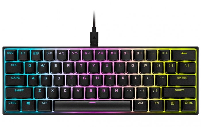 海盗船推出60有线机械键盘k65rgbmini