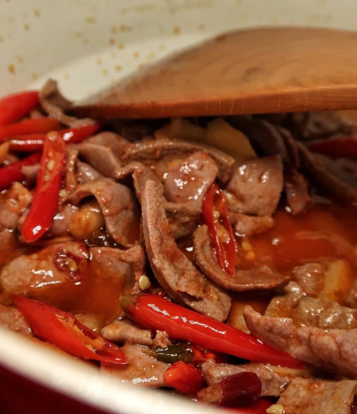 不太喜欢上浆出来的嫩猪肝带一点嚼头比较对我胃口