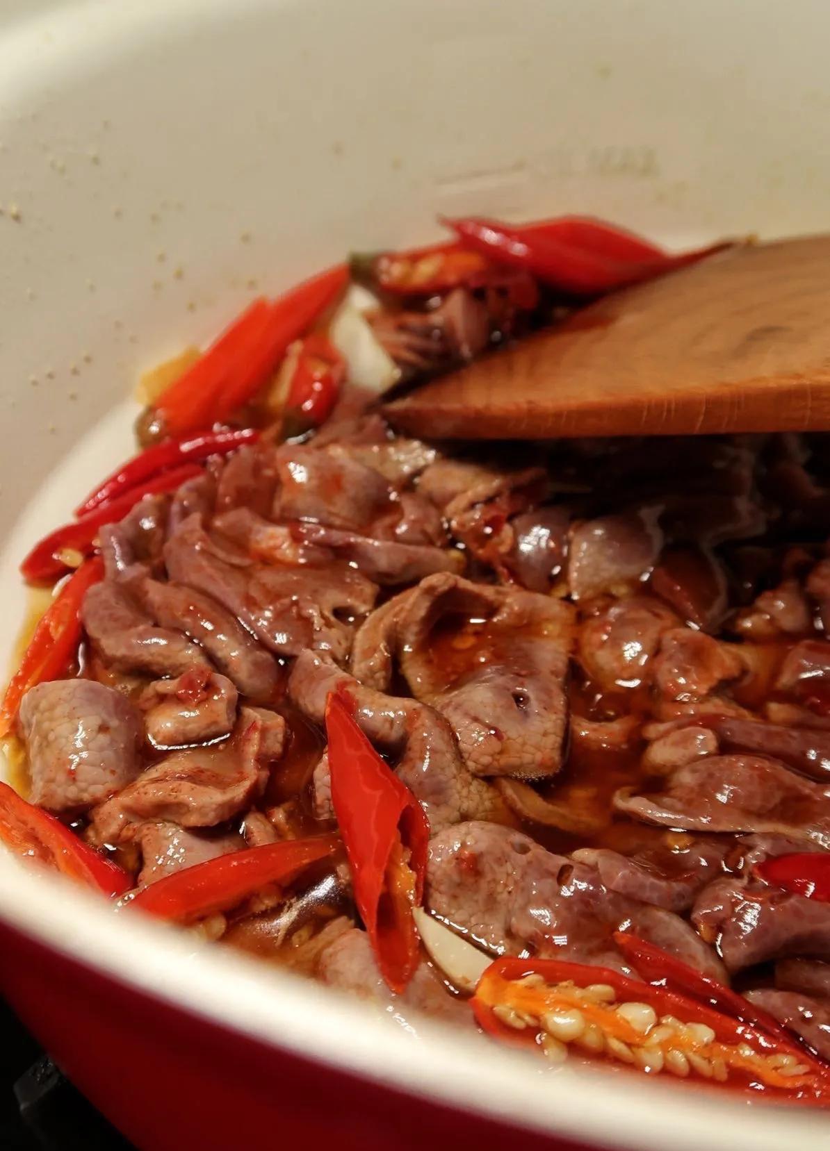 不太喜欢上浆出来的嫩猪肝带一点嚼头比较对我胃口