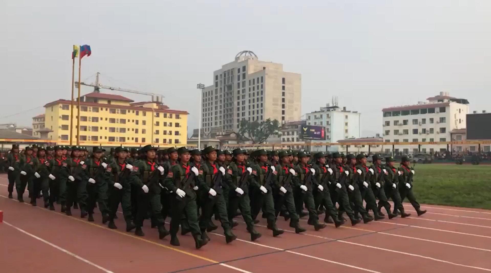 缅甸佤邦阅兵完整版图片