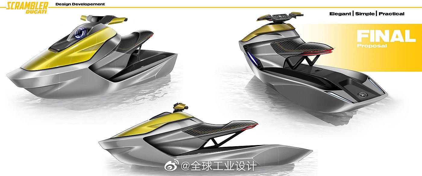 ducati摩托艇手绘图欣赏