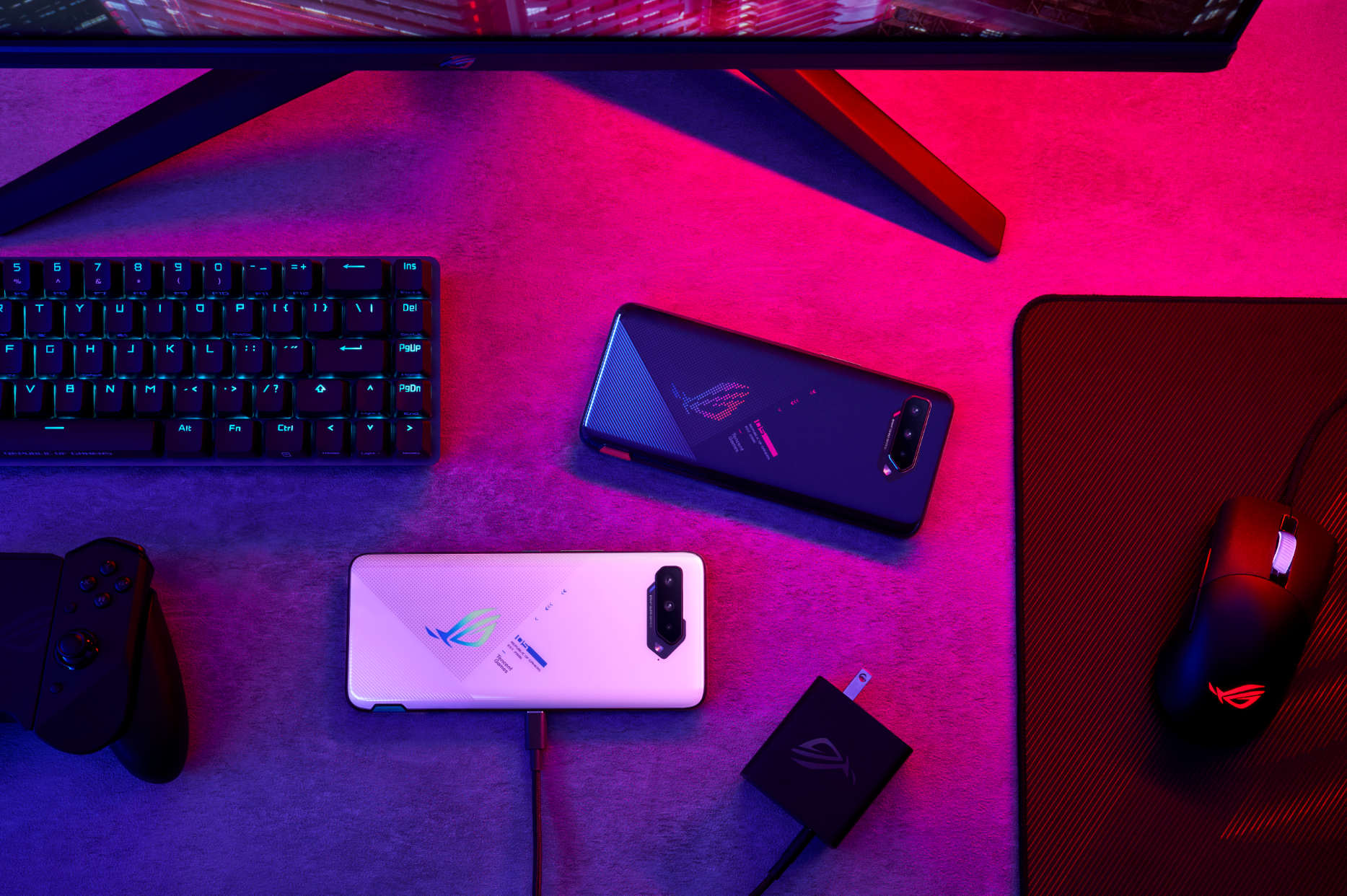 游戏手机里的颜值担当,rog游戏手机5幻影白全面现货开售