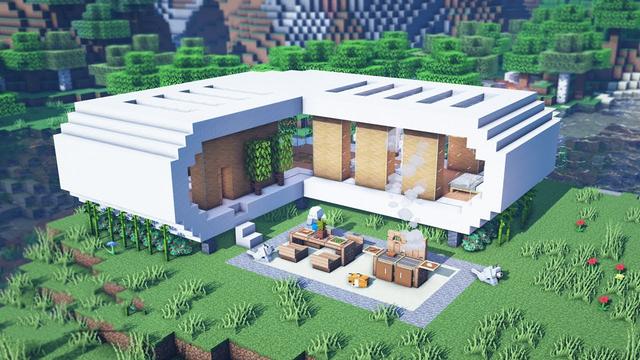 我的世界：mc玩家的10张白色系设计图，帮助你早日成为建筑大佬！|建筑|房子|玩家_新浪新闻
