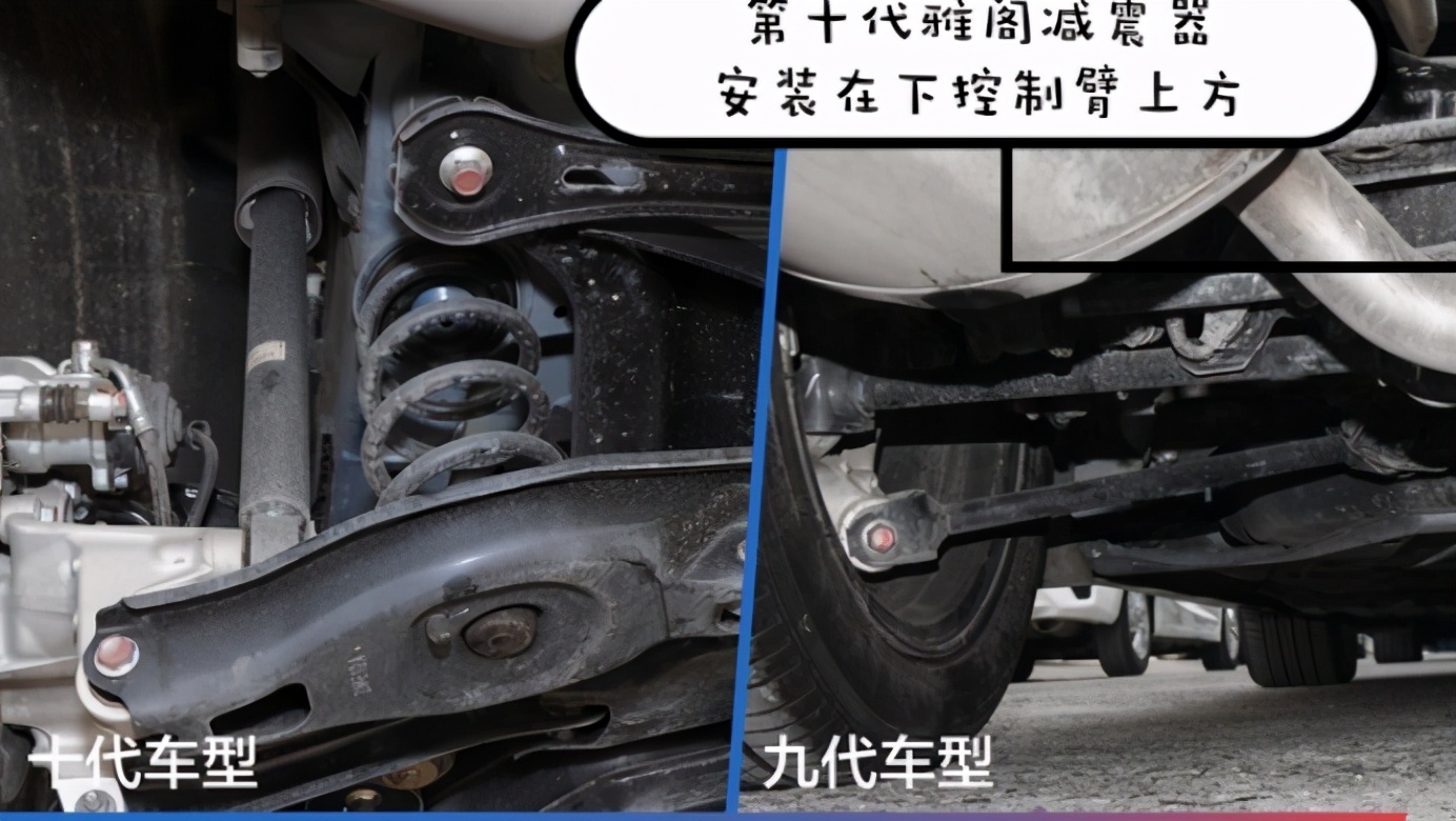 本田还为第十代雅阁的底盘配备了大量的护板,相比旧款和其他竞品,扩大