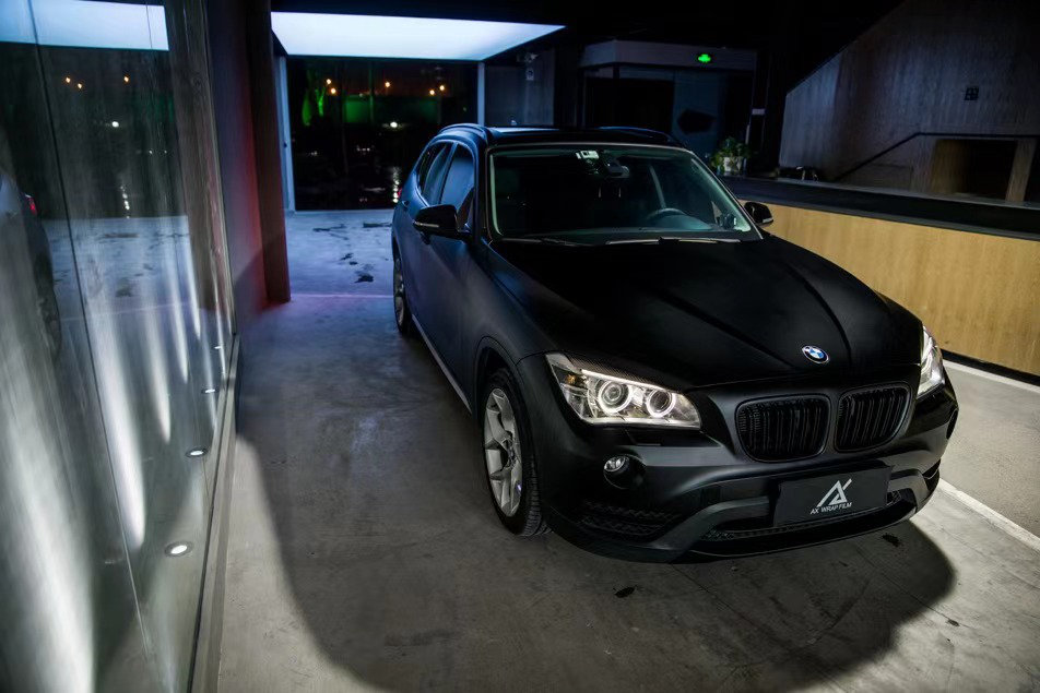 宝马x1全车换色哑面金属黑 别样风采有没有