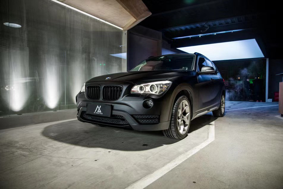 宝马x1全车换色哑面金属黑 别样风采有没有