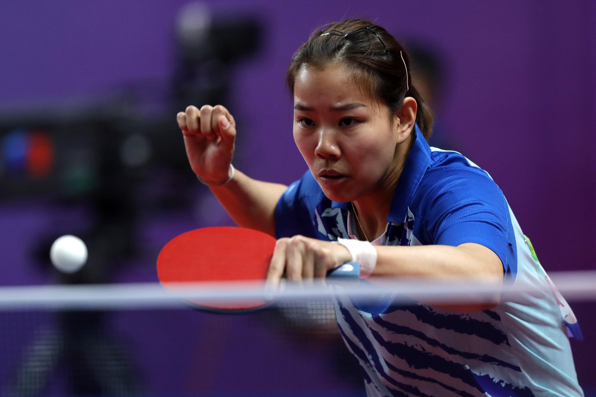 乒乓球——全运会资格赛:顾玉婷晋级