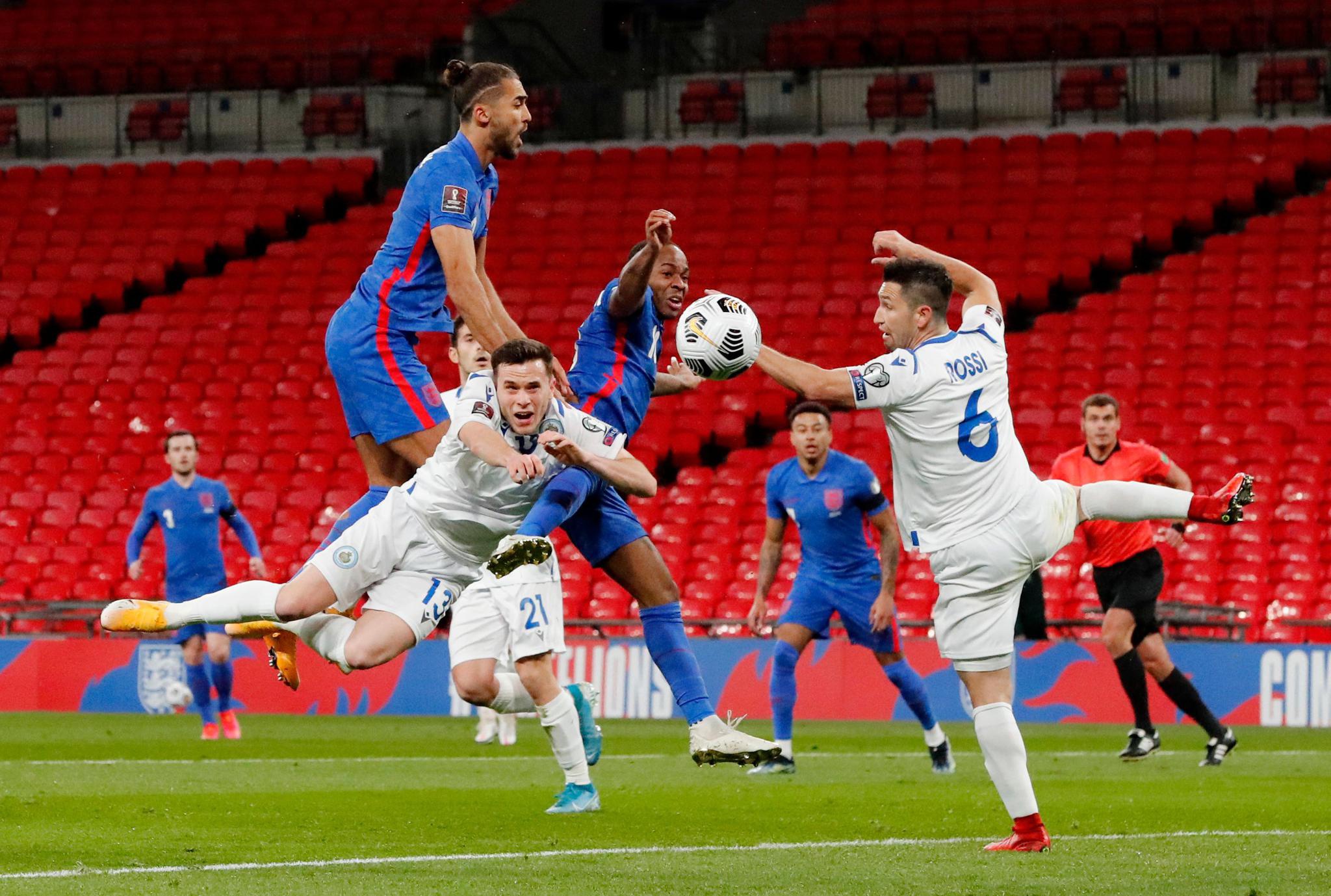 足球——世预赛:英格兰胜圣马力诺