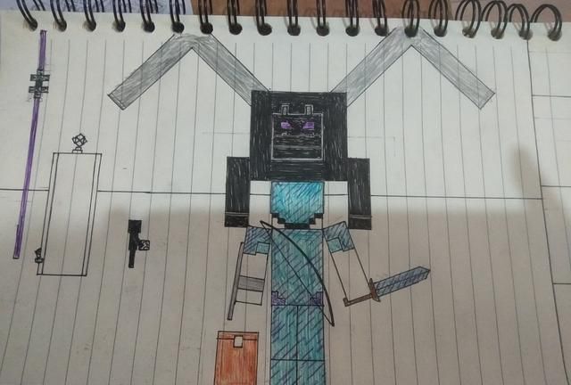 我的世界mc玩家绘画能力有多强上课时随便一画就是精品
