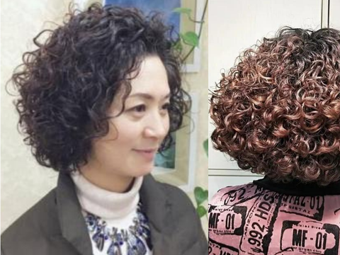 60岁女人别总烫小卷发,试试优雅又大气的摩根柔卷烫,减龄又时髦|发型
