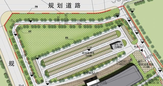 设有机动车停车位(1120辆)非机动车停车位(2100辆)