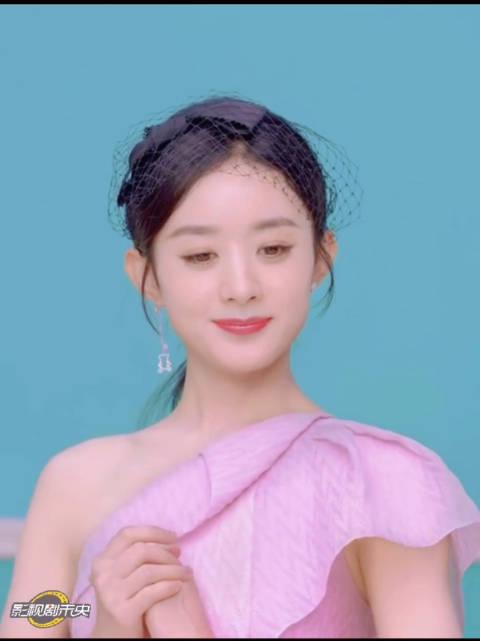 赵丽颖最新广告大片直拍cut 粉色裙的仙女颖