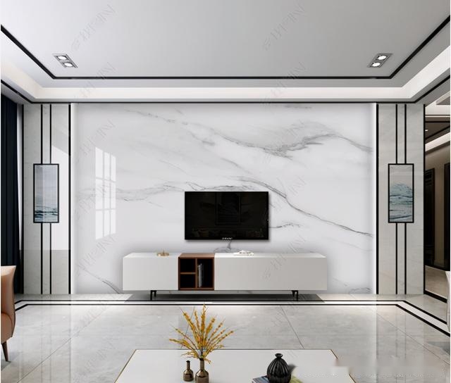 时尚绚丽的客厅背景墙全屋瓷砖石材背景设计与分享