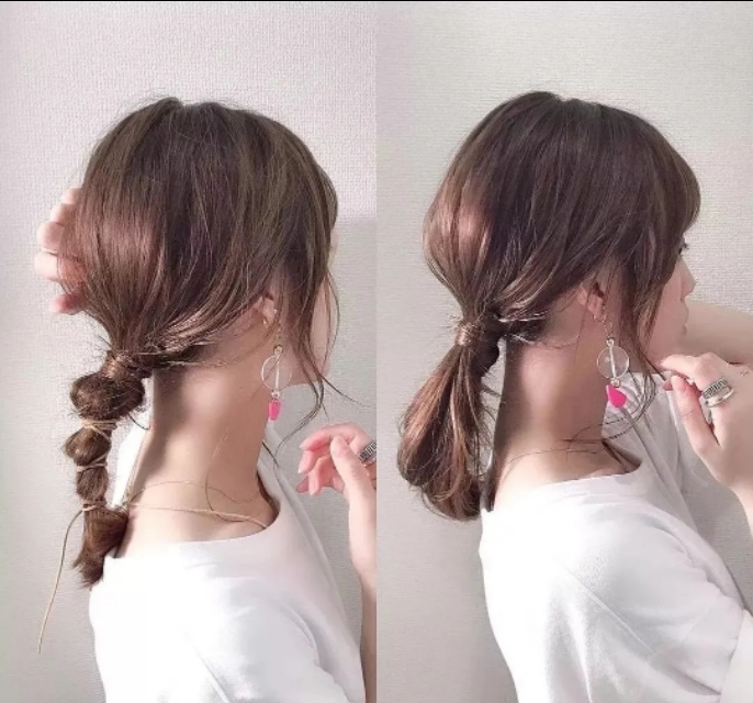 超简单日系编发发型,齐肩发型最好看