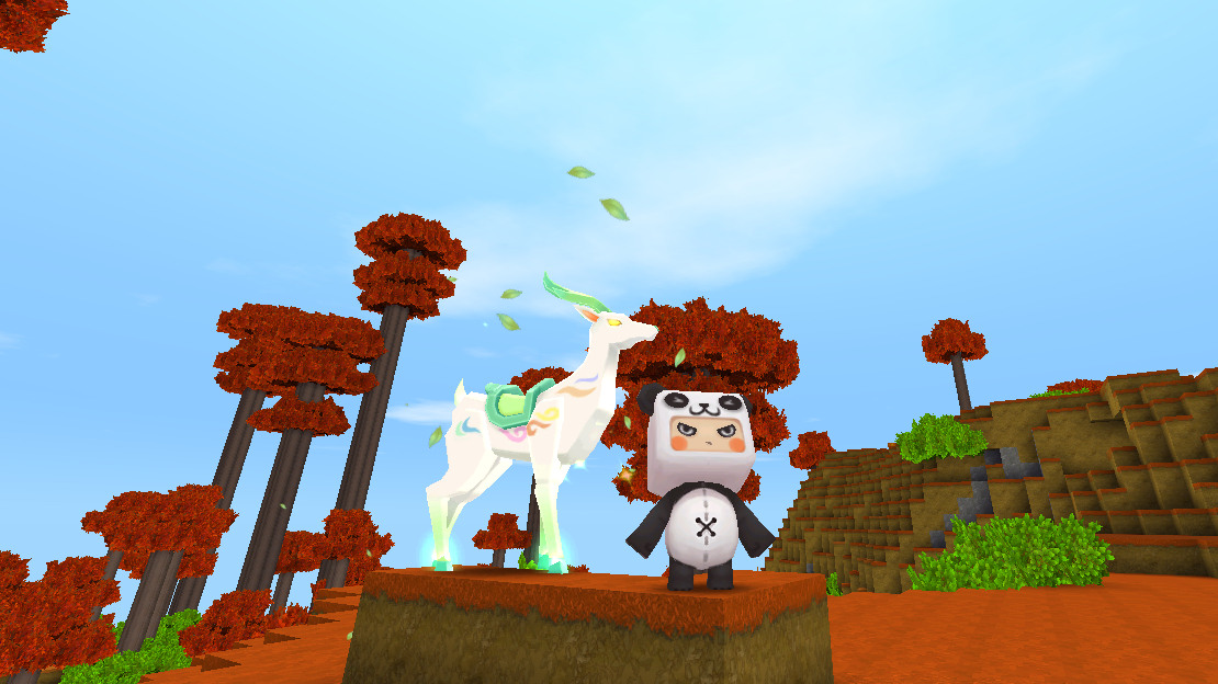 迷你世界五周年庆定制坐骑九色鹿三种形态特效比天马还帅气