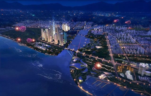 西海岸海洋活力区风河总部中心项目进展情况|西海岸|海洋|总部_新浪