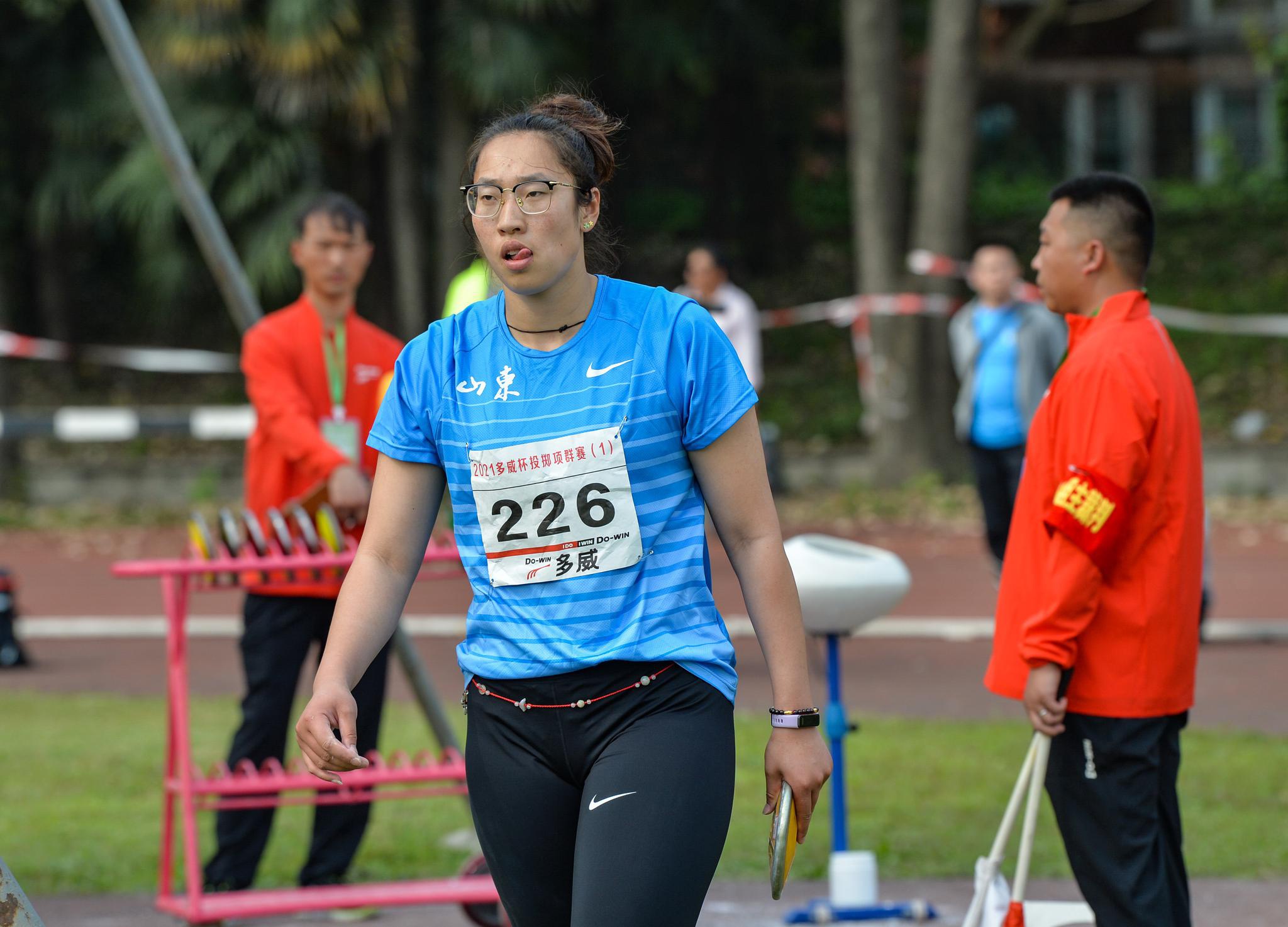 田径——2021年投掷项群赛第一站:女子铁饼赛况