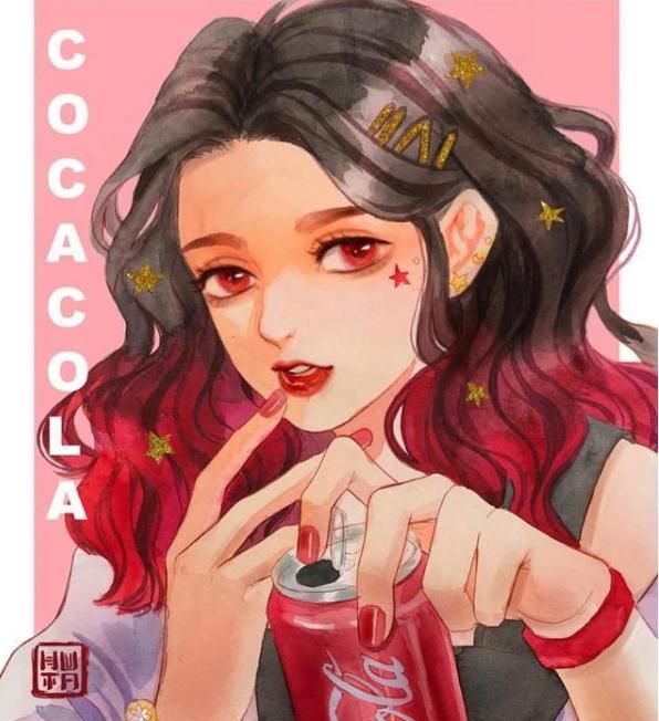 碳酸饮料我的爱,拟人化之后也好可爱!两位可乐妹子太萌了