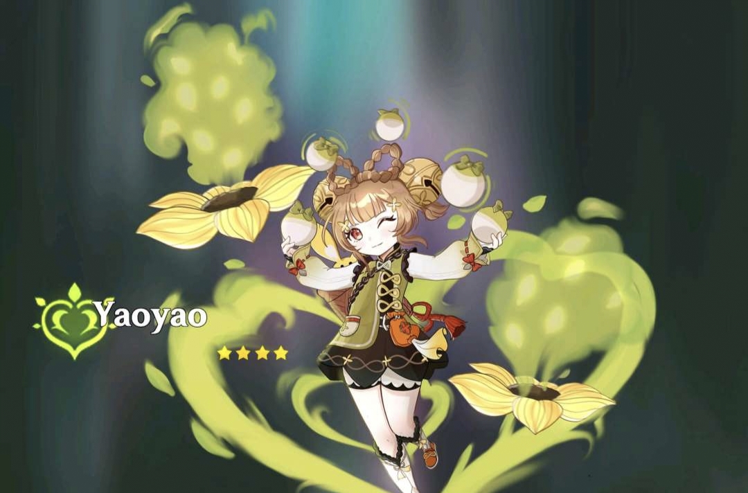 原神瑶瑶二创立绘来了虽然细节差点精致但是wink萌化人心