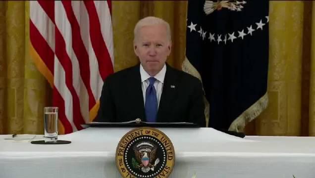 拜登召开任内首次内阁会议