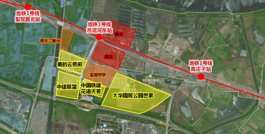 正文   海教园有地铁6号线,国展西则是地铁1号线的tod板块.