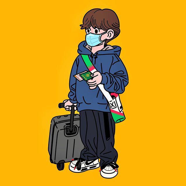 插画ootd卫衣是不是你的日常ahnsowoong