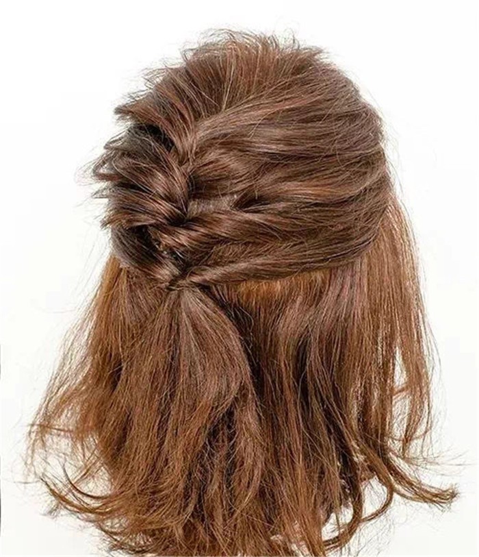 2021年流行"短发扎一半",减龄满分,承包春夏的美|头发|短发|发型_新浪