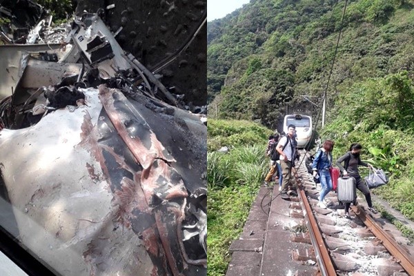 视频人为酿祸台铁严重出轨事故至少4人命危23人伤