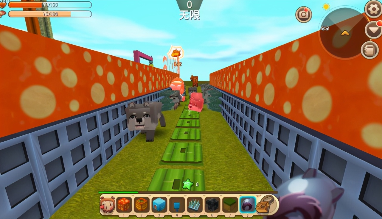 迷你世界:玩家自制迷宫陷阱,暗藏多重机关,秒杀100只小狼!