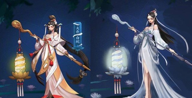 除了貂蝉仲夏夜之梦皮肤的二次优化重做,大乔,小乔的白蛇和青蛇皮肤