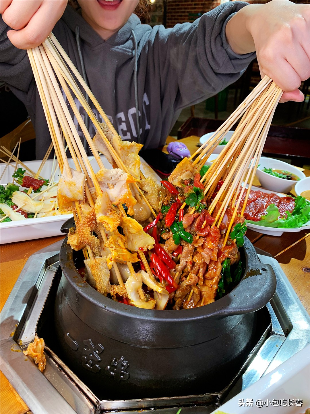 长春这家涮串都是plus版一串顶好几串吃着老过瘾了
