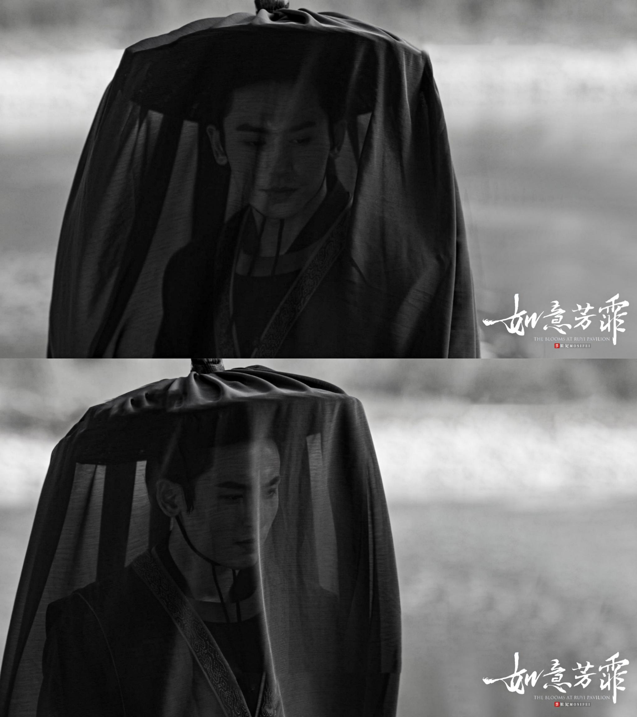 张哲瀚在《如意芳霏》里戴黑纱斗笠那段,很杀哦!