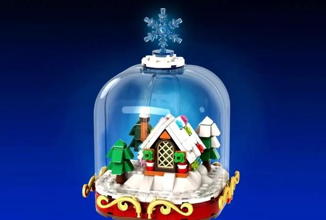 乐高ideas作品冬季雪景水晶球获得10000票支持