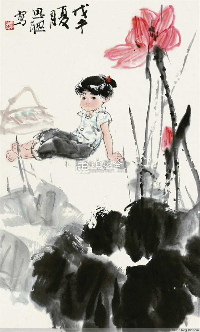 笔墨清新——当代著名女画家周思聪精品人物画欣赏