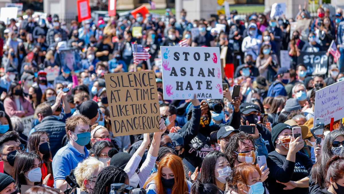 美国反歧视亚裔游行是没用的自己不改变歧视就不会停止