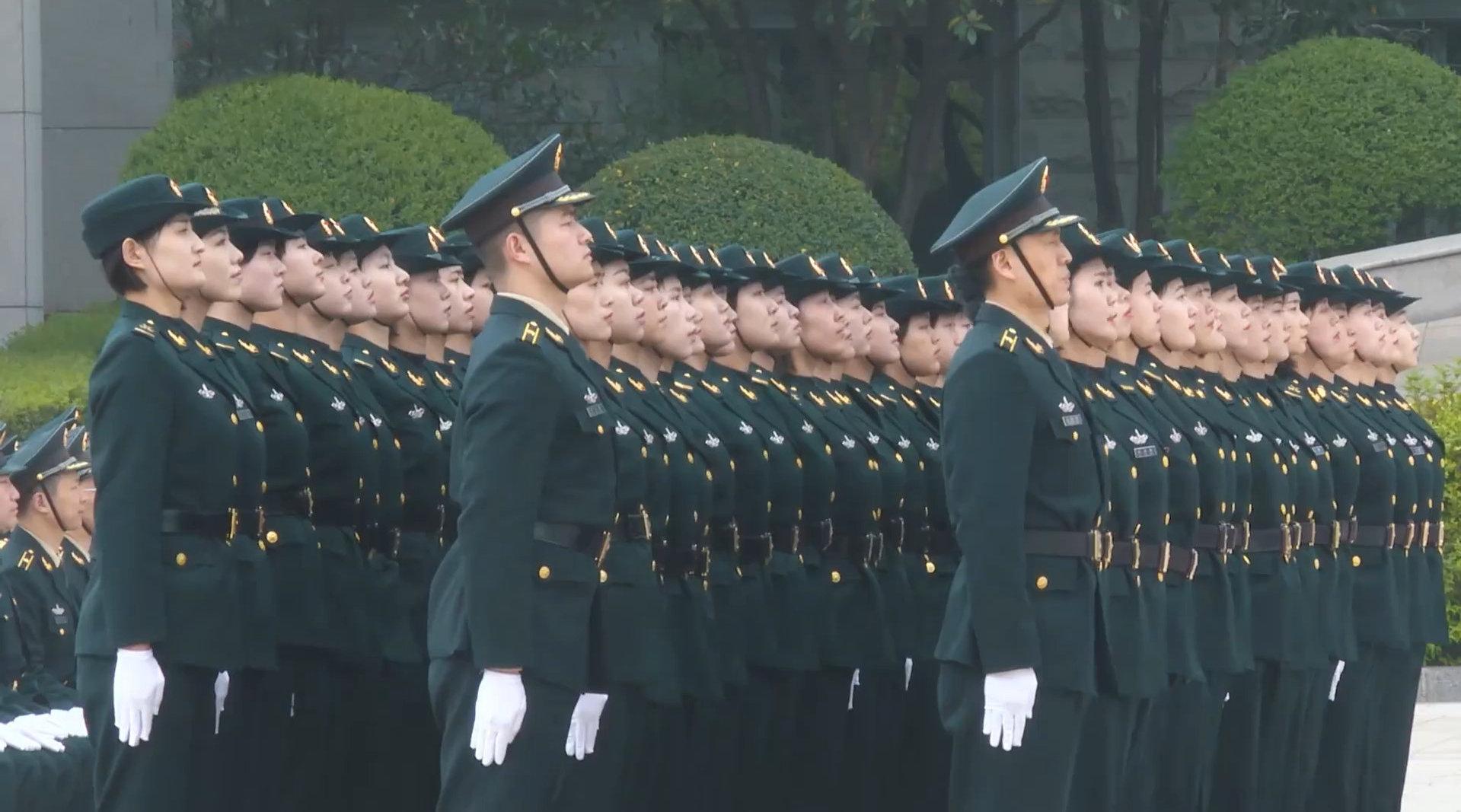 火箭军"最帅天团",队列会操的庄严现场,治愈你的强迫症!