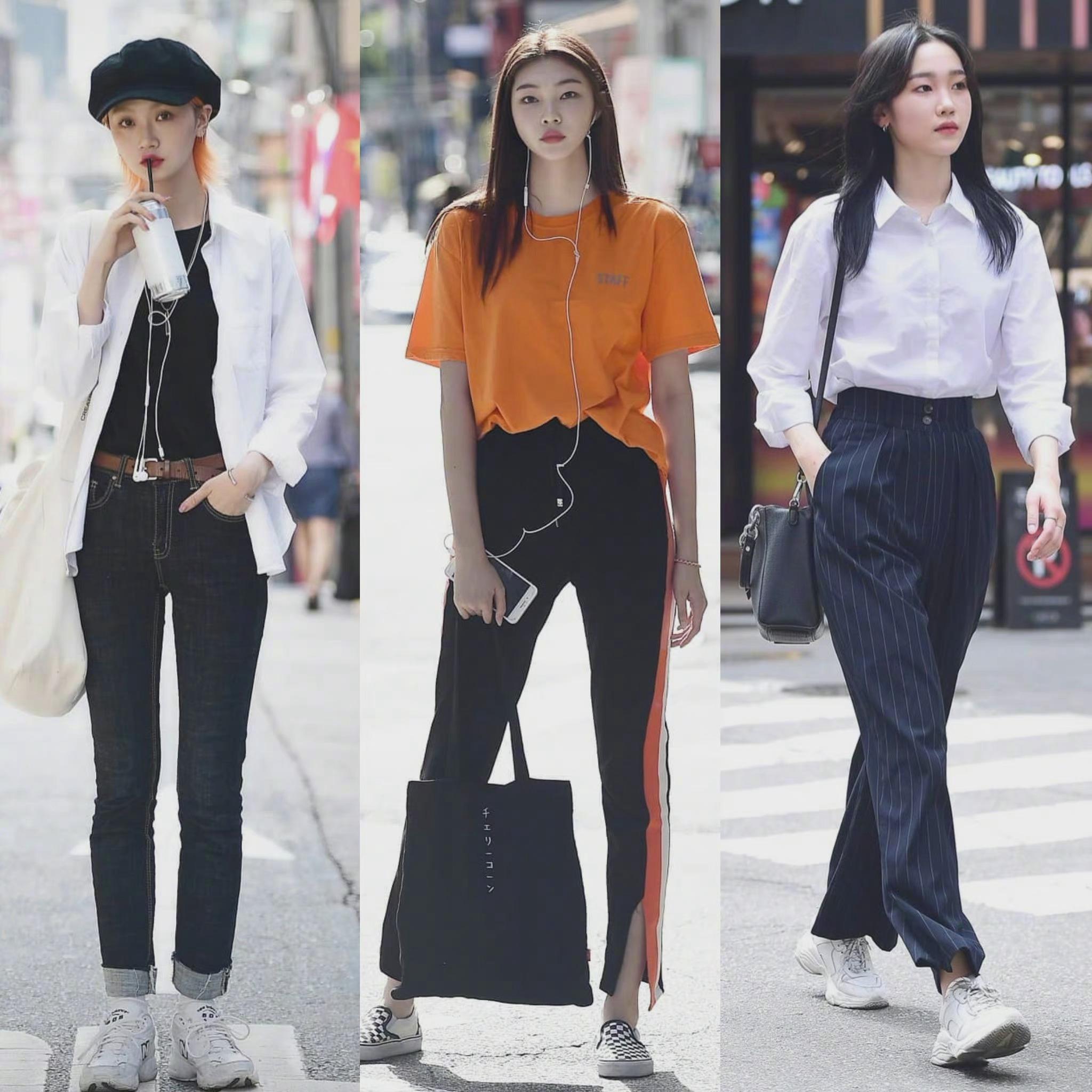 首尔街拍韩国女生时髦有型的穿搭指南