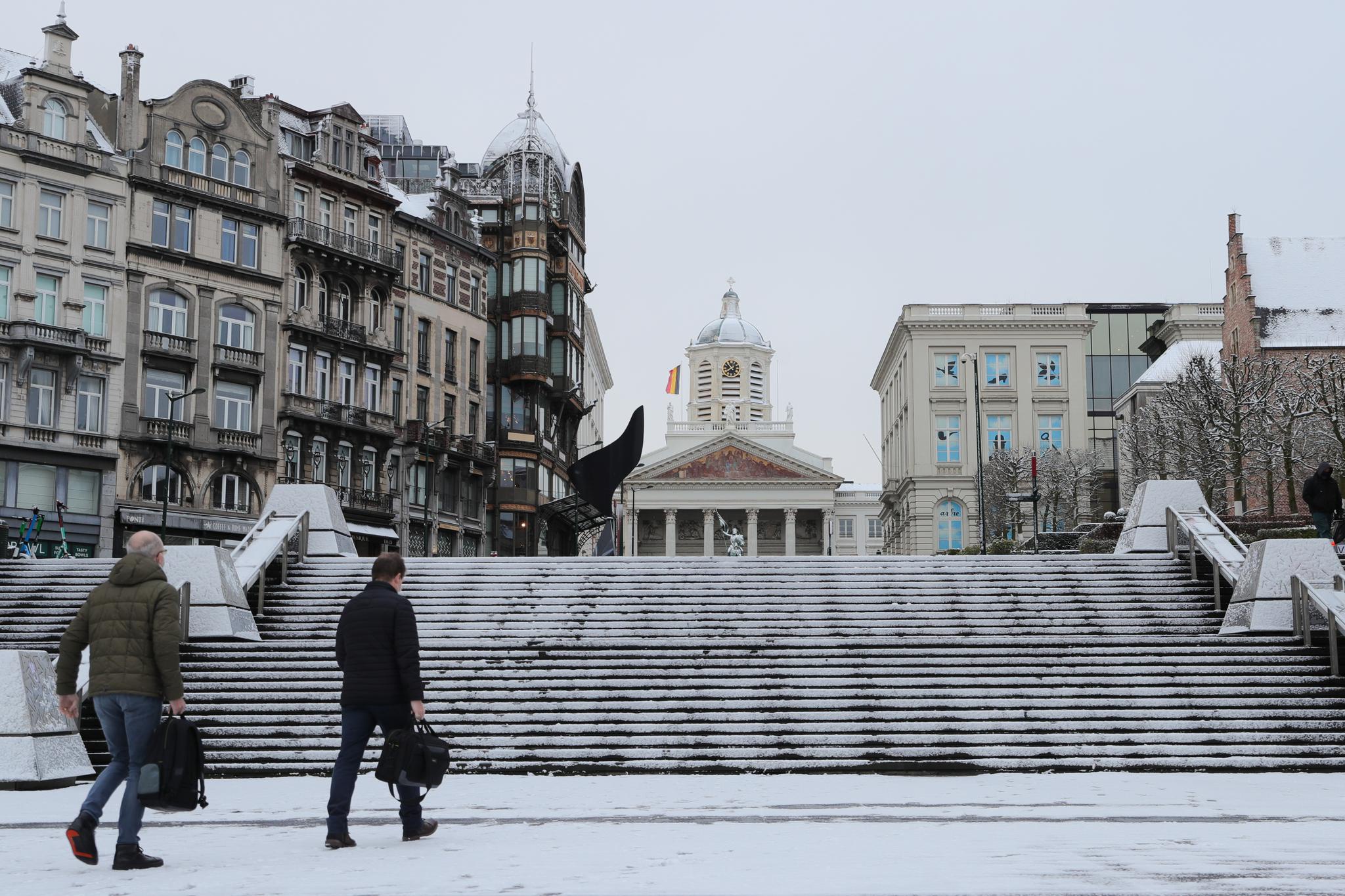 银装素裹的布鲁塞尔