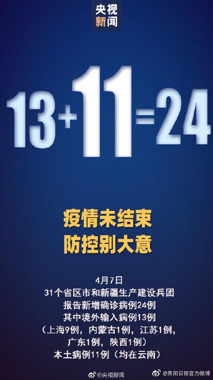 31省区市新增24例确诊 云南新增11例确诊休闲区蓝鸢梦想 - Www.slyday.coM