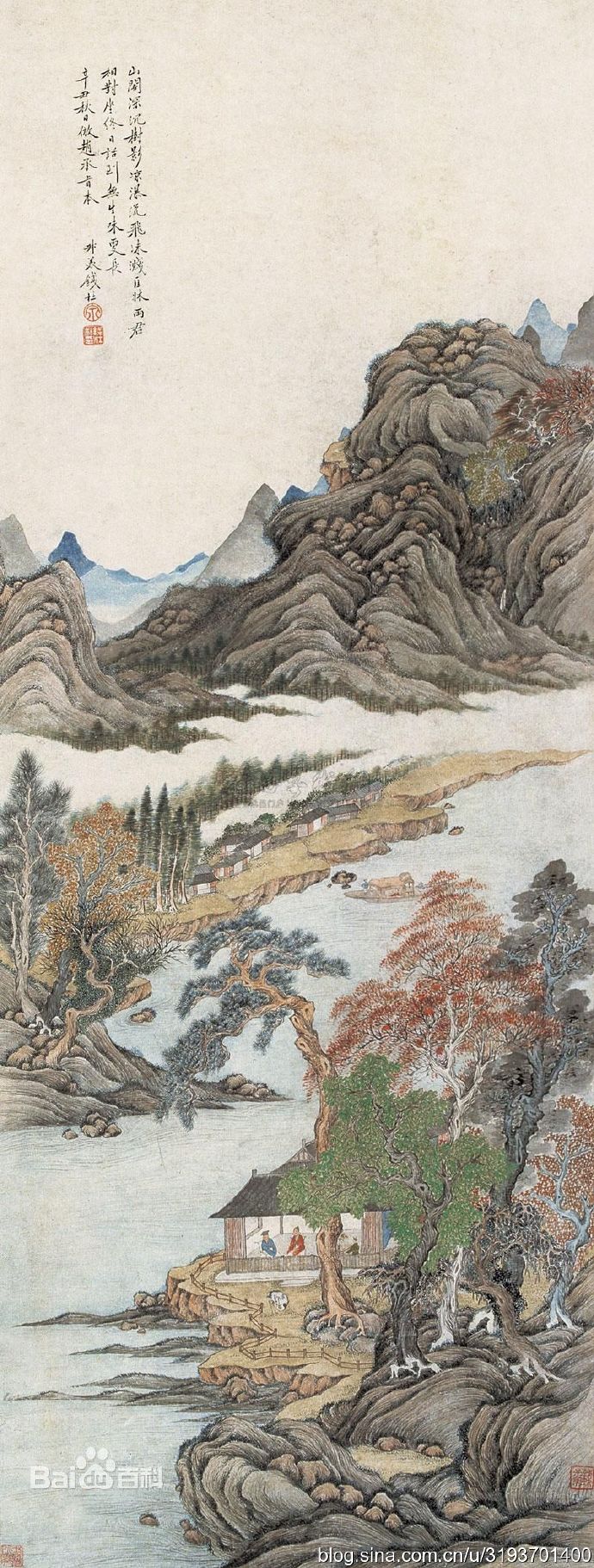 清朝画家钱杜精品山水画作品欣赏